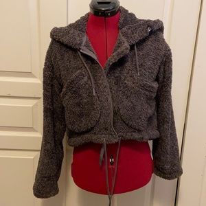 Gymshark Sherpa Cropped Cosy Hoodie Size XS